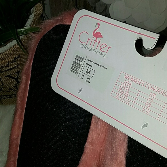 Critter creations flamingo slippers M - Picture 5 of 5
